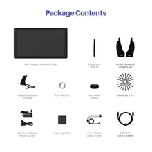 Load image into Gallery viewer, 2020 HUION KAMVAS 22 Plus Graphics Drawing Monitor w/ Full Laminated QD Screen 140% sRGB, Android Support Battery-Free 8192 Pressure Levels Stylus Tilt Drawing Pen Tablet, 21.5 IN Pen Display w/ Stand
