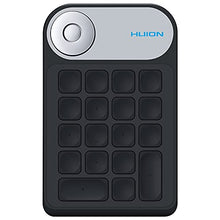 Load image into Gallery viewer, HUION Mini Keydial KD100 Express Keys Remote Keyboard for Pen Display and Drawing Tablet, One-Handed Shortcut Keys Keypad with 18 Customizable Keys & Dial for Animation, Illustration, Video, Design
