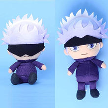 Load image into Gallery viewer, Jujutsu Kaisen Plush Figure Toys with Openable Patch Anime Gojo Satoru Plushie Doll Stuffed Toy Key Ring Bagpack Phone Pendants (3.94inch/10cm, Gojo Satoru)