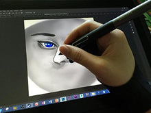 Load image into Gallery viewer, Artist Glove with Two Fingers 2 Pack,Free Size Prevents smudges for Light Box Graphic Tablet Pen Display iPad Pro Pencil Black Drawing Art Creation