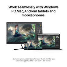 Load image into Gallery viewer, HUION Kamvas Pro 16 Plus 4K UHD Graphics Drawing Tablet with Full Laminated Screen 145% sRGB Battery-Free Stylus PW517 for PC, Mac, Android, 15.6-inch Pen Display