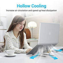 Load image into Gallery viewer, Laptop Stand for Desk, Ergonomic Portable Aluminum Alloy Computer Holder, Foldable Riser with 6 Levels Adjustable Compatible with 10-15.6" inch Notebook and Tablets