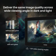 Load image into Gallery viewer, HUION Kamvas Pro 16 Plus 4K UHD Graphics Drawing Tablet with Full Laminated Screen 145% sRGB Battery-Free Stylus PW517 for PC, Mac, Android, 15.6-inch Pen Display