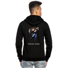 Load image into Gallery viewer, G-MAC Logo Unisex Fleece Zip Hoodie - black