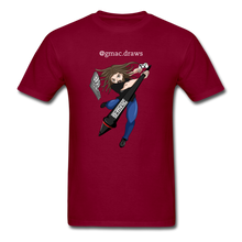 Load image into Gallery viewer, G-MAC Draws Logo Tee - burgundy