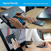 Load image into Gallery viewer, HUION Mini Keydial KD100 Express Keys Remote Keyboard for Pen Display and Drawing Tablet, One-Handed Shortcut Keys Keypad with 18 Customizable Keys &amp; Dial for Animation, Illustration, Video, Design
