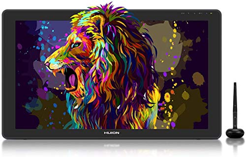 2020 HUION KAMVAS 22 Plus Graphics Drawing Monitor w/ Full Laminated QD Screen 140% sRGB, Android Support Battery-Free 8192 Pressure Levels Stylus Tilt Drawing Pen Tablet, 21.5 IN Pen Display w/ Stand