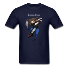 Load image into Gallery viewer, G-MAC Draws Logo Tee - navy
