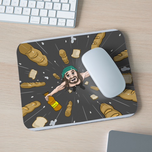 Sexy Essential Employee Mouse Pad (Bread & Milk) - white